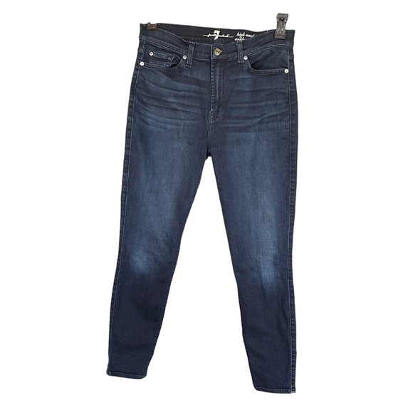 7 For All Mankind high waist  Ankle Givenevere Jeans size 31 - Picture 1 of 14